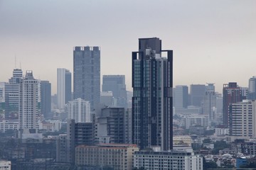 Fototapeta na wymiar Bangkok Skyline city office building cityscape