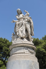 Lord Byron-Denkmal beim Nationalgarten in Athen, Griechenland