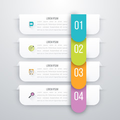 Vector illustration infographics four options