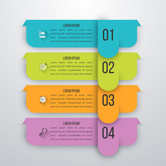 Vector illustration infographics four options