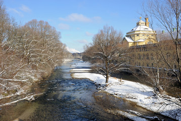 Isar im Winter