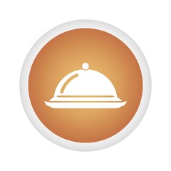 Fototapeta premium tray-dish icon vector