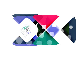 Square and triangle pattern background