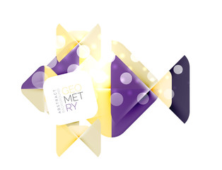 Square and triangle pattern background