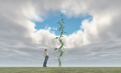 Successful farmer and his big vegetables