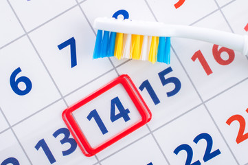 Calendar date of the visit to the dentist