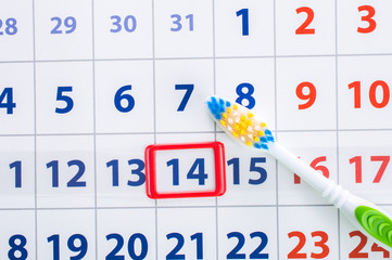 Calendar date of the visit to the dentist