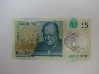 5 Pound (GBP) note - new fiver