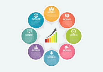 Chain of Circles Infographic