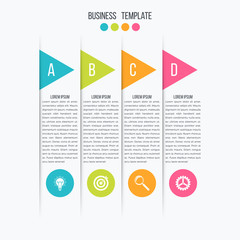 Arrow infographic banner