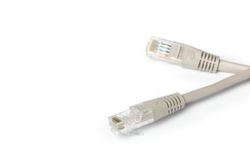 Close up of network cable