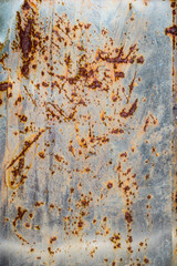 Dirty Old Rusty Grungy Peeling Paint Wall.