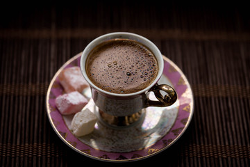Turkish coffee with Turkish delight
