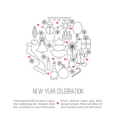 New year celebration concept