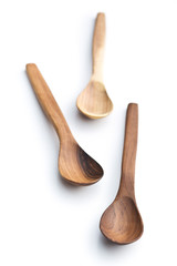 Three wooden spoons.