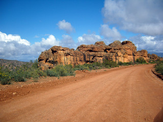 Straße in Afrikas Hinterland