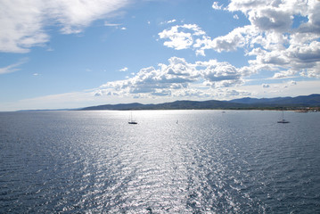 Vues aériennes depuis la grande roue du port de Saint-Raphaël