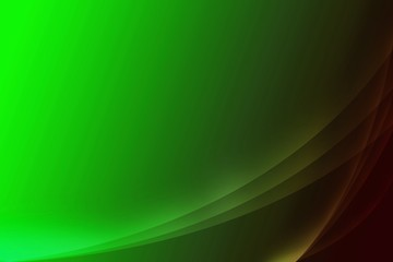 Abstract green background with 6 waves