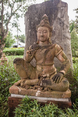 A statue in garden.