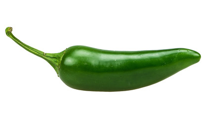 Grüne Chili Freigestellt