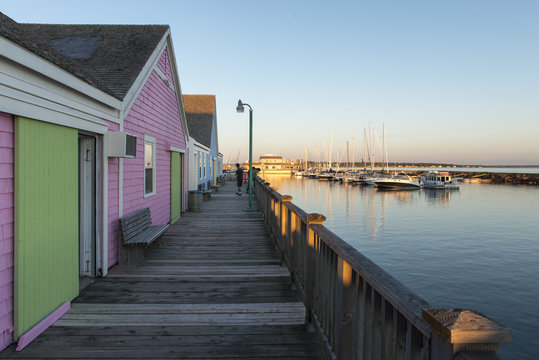 Waterfront buildings at Spinnakers Landing, Summerside, Prince E