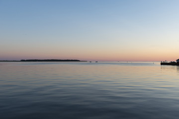 Obraz premium Sea at sunset, Spinnakers Landing, Summerside, Prince Edward Isl