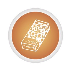 eraser icon vector