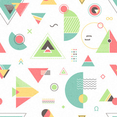 Abstract geometric background. Trendy seamless pattern