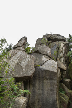 Feigenbaumklippe, Aussichtspunkt; Naturpark Harz, Sommer