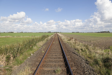 Fototapeta premium Eisenbahnschienen