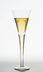 full wine glass of champagne