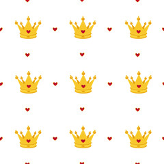 Crown seamless pattern