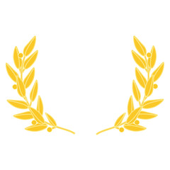 Golden laurel wreath
