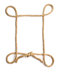picture frame of rope