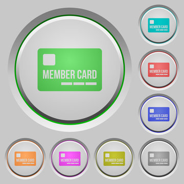 Member card push buttons