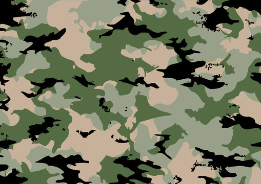 Camouflage pattern in green tones