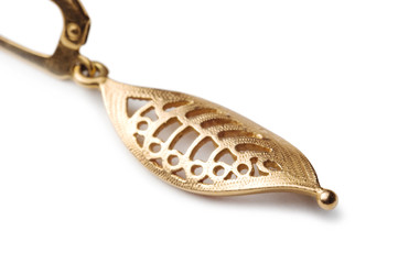 Women's gold earring
