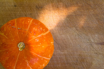 background for Halloween holiday - decorative pumpkin