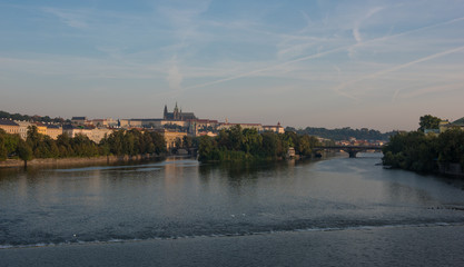 Obraz premium Prague Castle - view over river Vltava