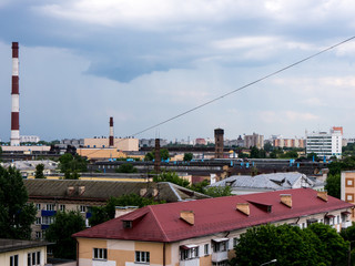 Obraz premium The Factory chimneys.