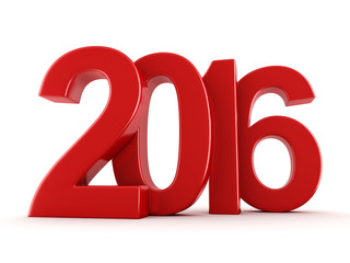 3D rendering  2016 New Year digits