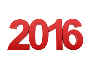 3D rendering  2016 New Year digits