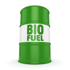 3D rendering barrel of biofuels