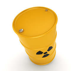 3D rendering radioactive barrel © apopium