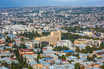 Fototapeta na wymiar Panoramic view of Tbilisi, The Republic of Georgia