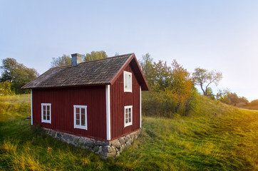 Fototapeta na wymiar Old wooden house in Sweden