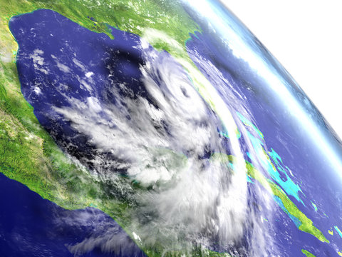 Hurricane Matthew from orbit