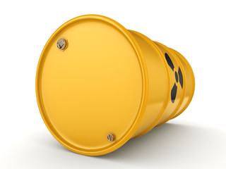 3D rendering radioactive barrel © apopium