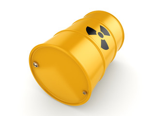 3D rendering radioactive barrel © apopium