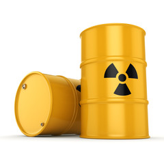 3D rendering radioactive barrels © apopium